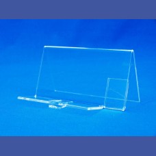 APOYATODO con pata de apoyo y porta cartel 30 x 40 mm<br>Medidas: 150  x   80 mm<br>